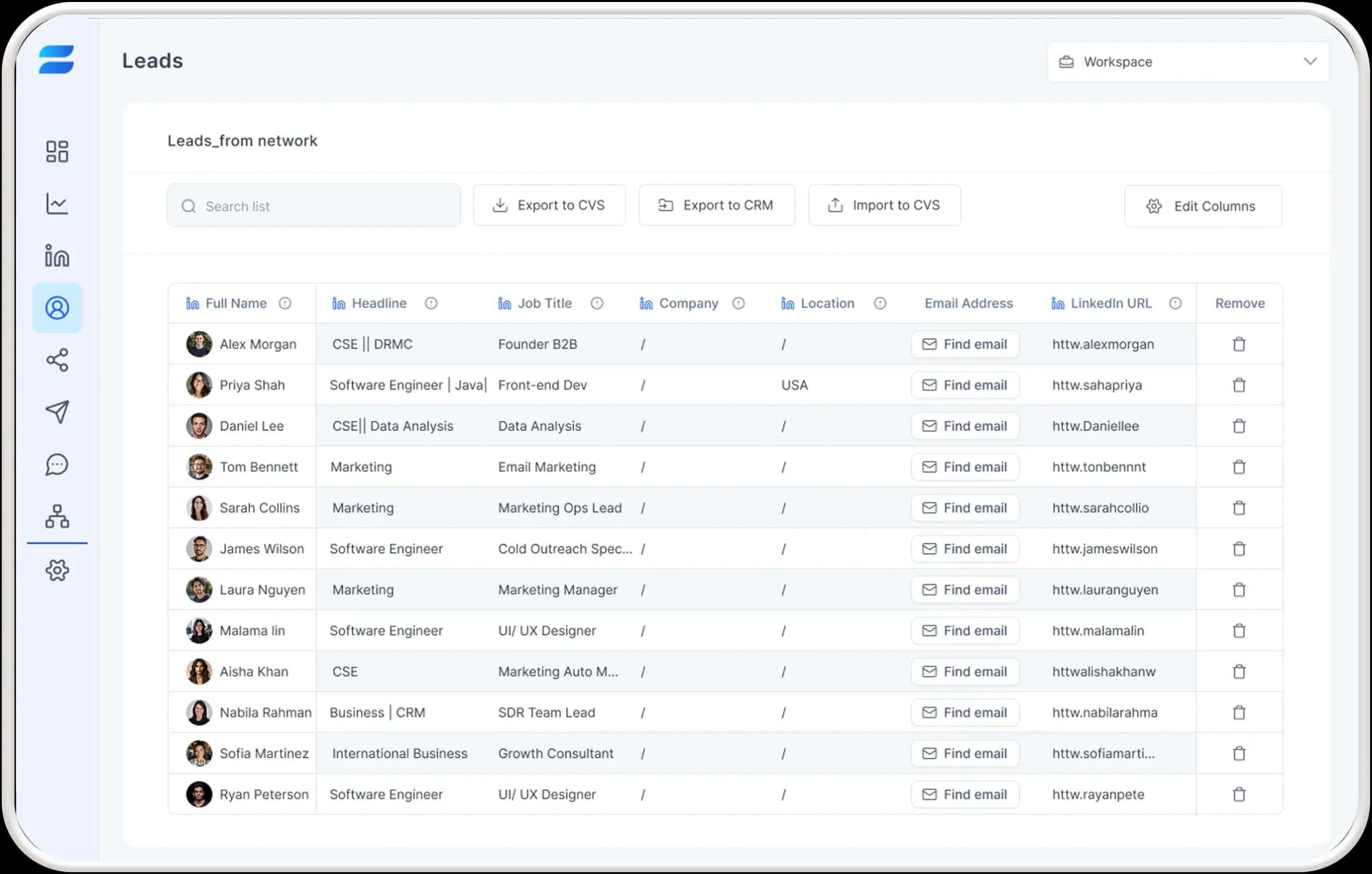 Generate Leads on
LinkedIn Effortlessly