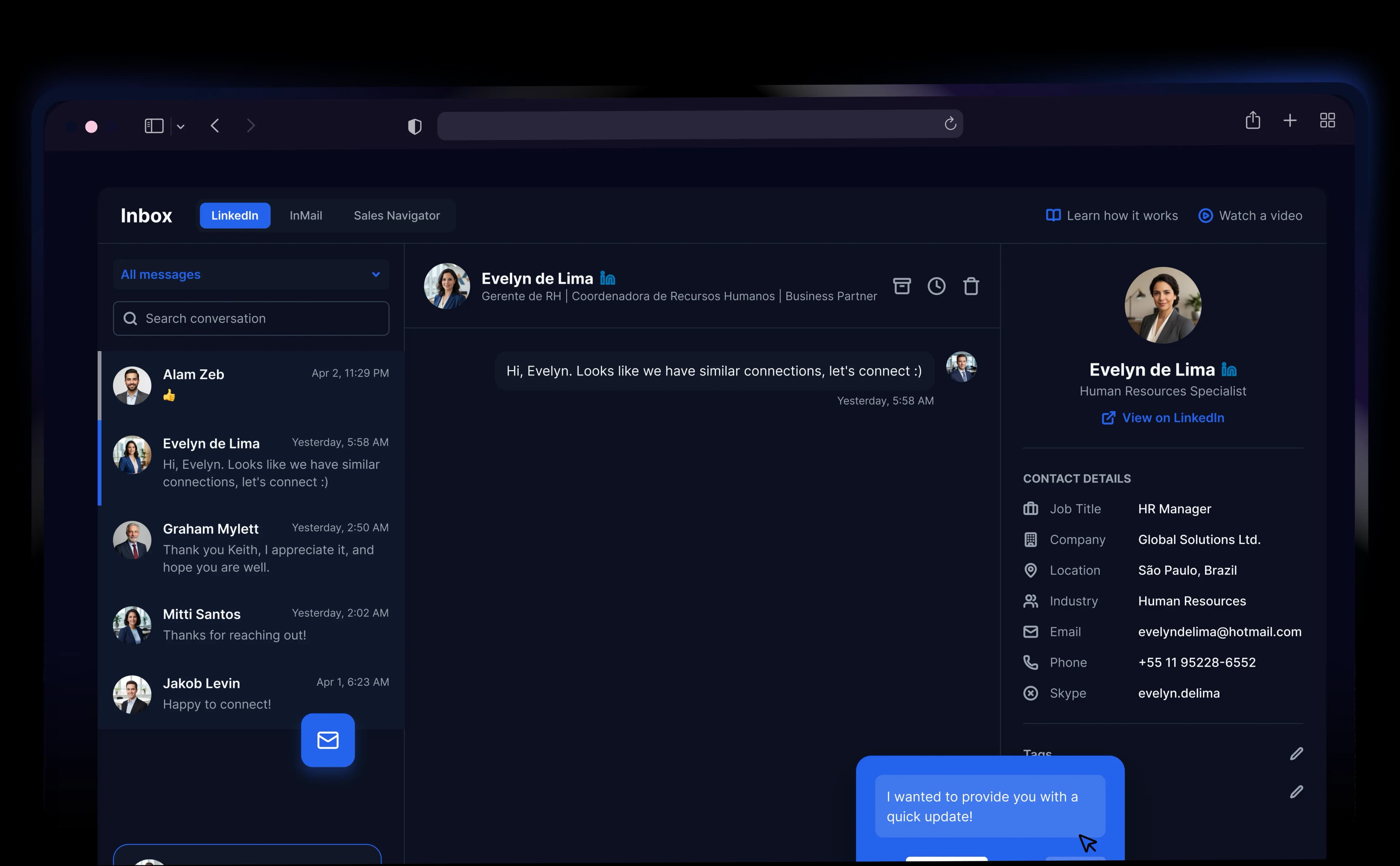 Dashboard preview