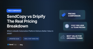 SendCopy vs Dripify Pricing in 2026: The Real Cost by Team Size