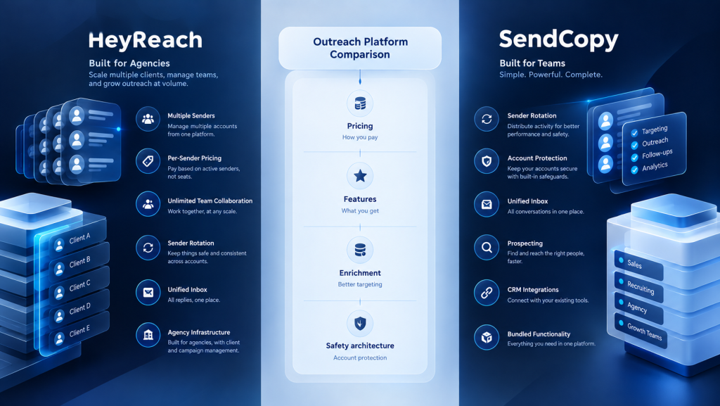 Dripify Alternative Review: HeyReach vs. SendCopy Head-to-Head